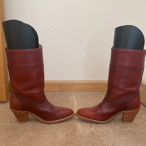 FRYE Red-brown Western Style Boots - Picture 2 of 5
